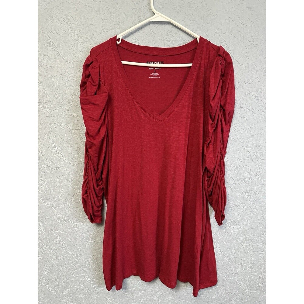 Super Soft By Torrid Size 2x 2 Cinched Sleeves To… - image 2